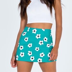 Princess Polly green mini-skirt US size 0